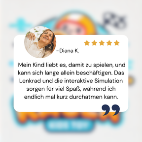 MiniRacer – Interaktives Kinder-Lenkrad Spielzeug | Fahrspaß & Motorikförderung