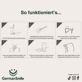 GermanSmile Whitening Kit - Garantiert weiße Zähne
